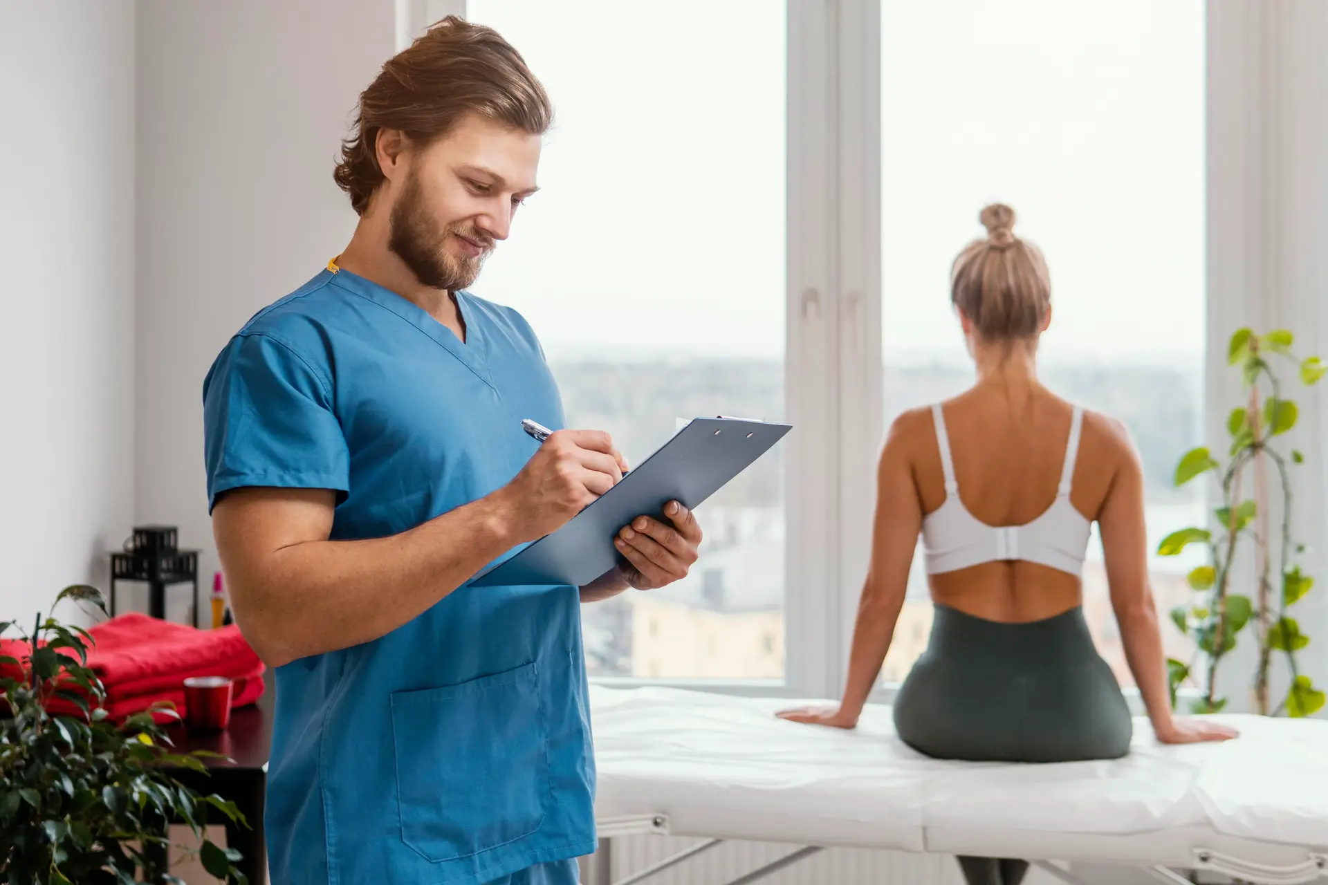 Physiotherapist providing expert care and guidance
