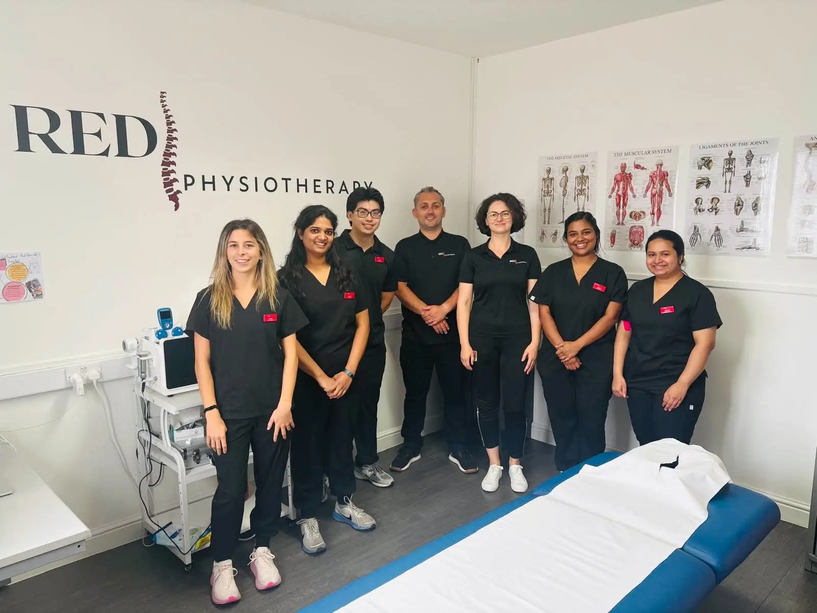 RED Physiotherapy team at a stadium event